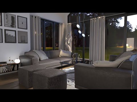 Interior Rendering with FluidRay