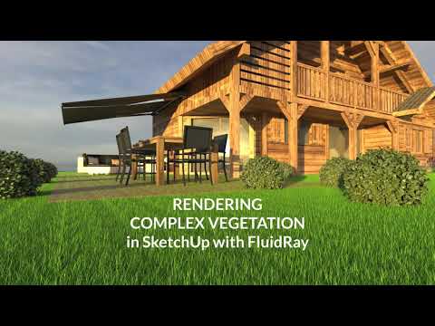 Rendering Complex Vegetation in SketchUp with FluidRay