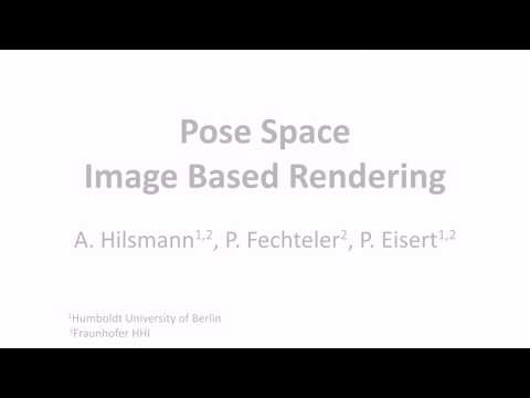 EG 2013, Pose-Space Image-Based Rendering