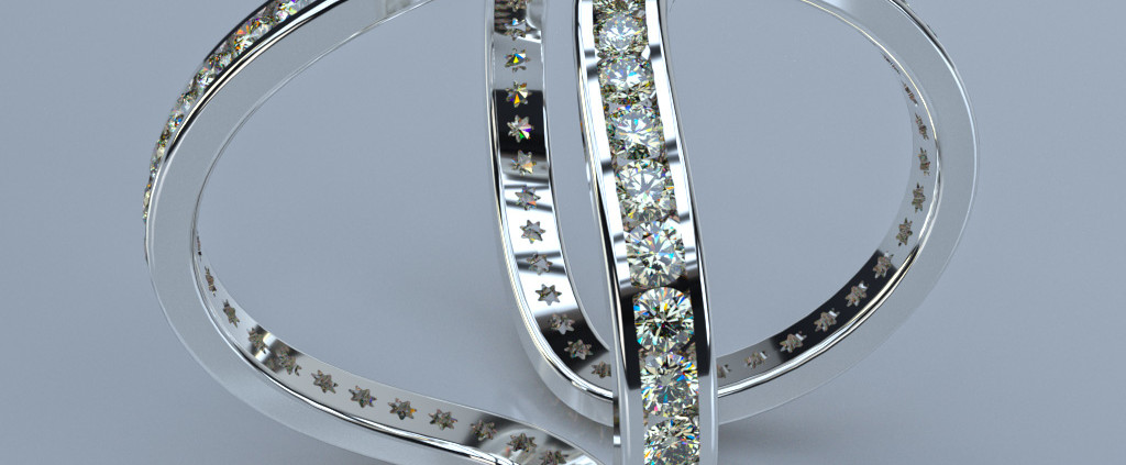 Jewelry Rendering | Diamond Ring Eternity Ring by Jose Maik