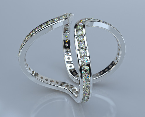 Jewelry Rendering | Diamond Ring Eternity Ring by Jose Maik