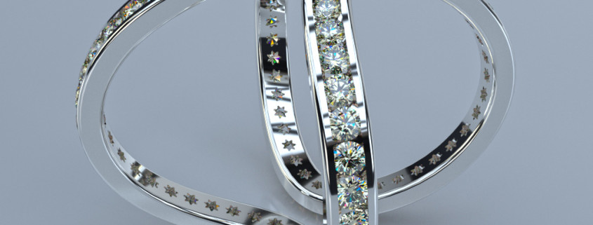 Jewelry Rendering | Diamond Ring Eternity Ring by Jose Maik