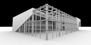FluidRay RT real-time ambient occlusion of a showroom