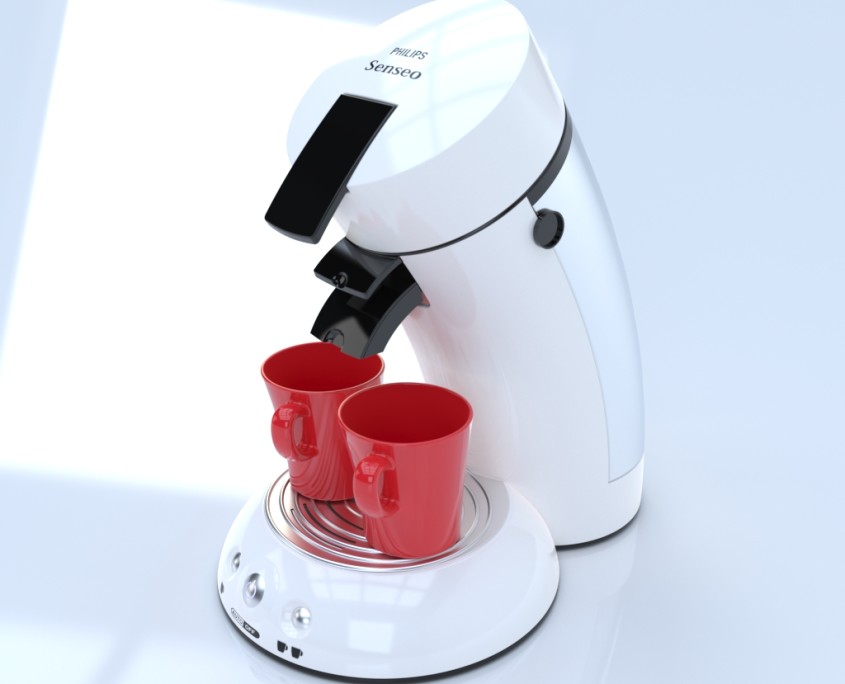 Coffee Machine realistic rendering