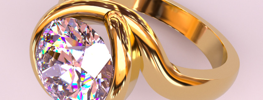 Jewelry Rendering | Diamond Ring Real-time jewerly rendering