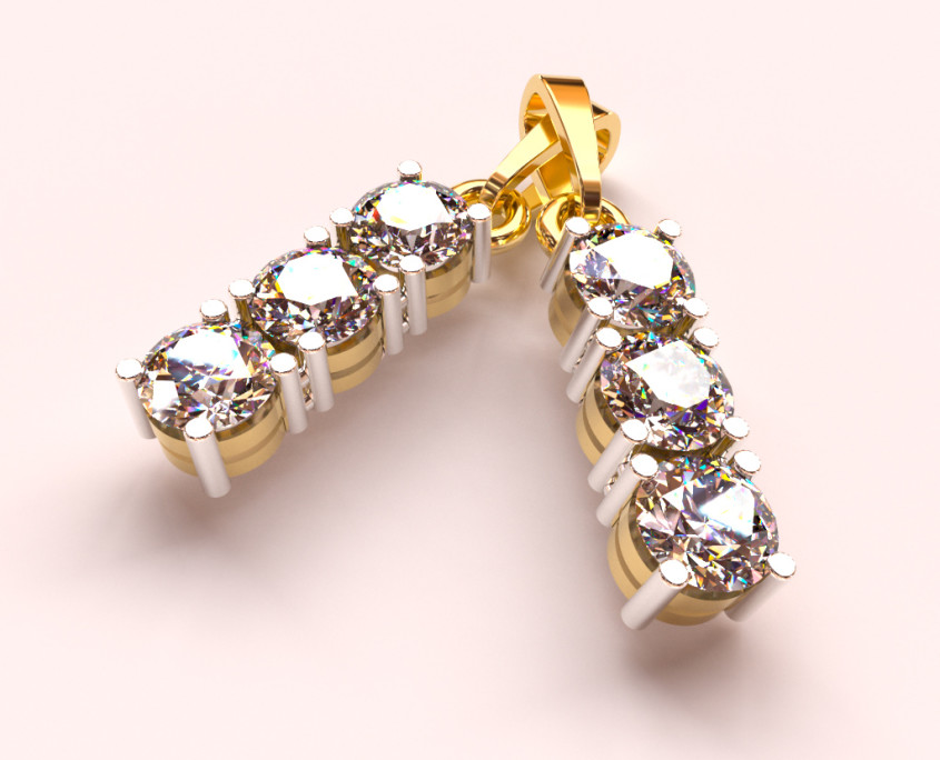 Jewelry Rendering | Diamond Ring FluidRay jewelry rendering