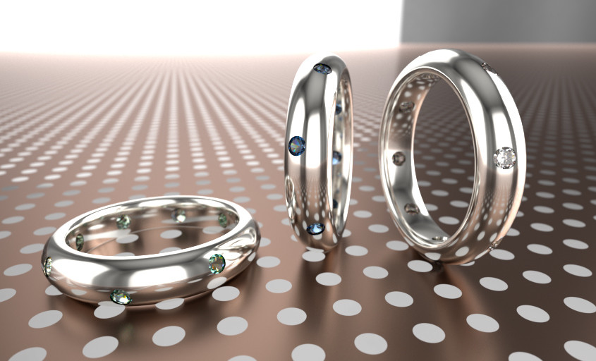 Jewelry Rendering | Ring, FluidRay real-time realistic rendering