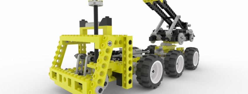 Lego crane in real-time