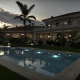 Night Pool Render with FluidRay