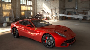 Ferrari Rendering with FluidRay