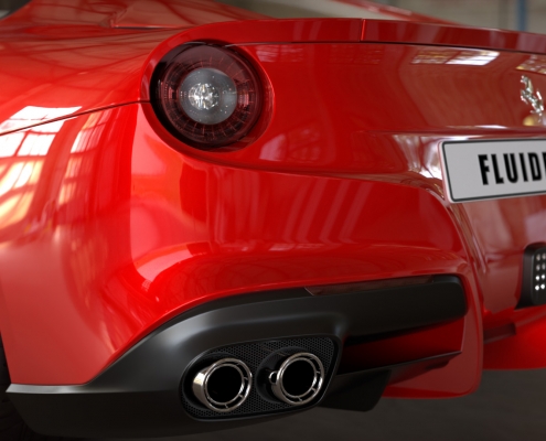 Ferrari Closeup Rendering