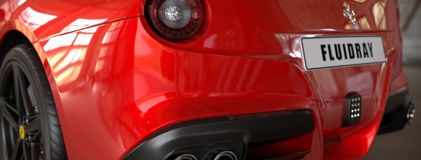 Ferrari Closeup Rendering