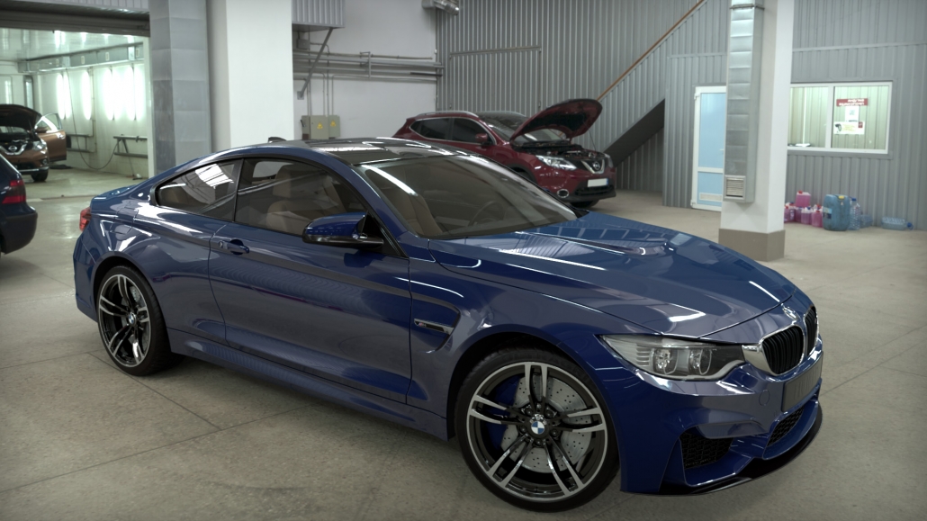 BMW Realistic Rendering with FluidRay