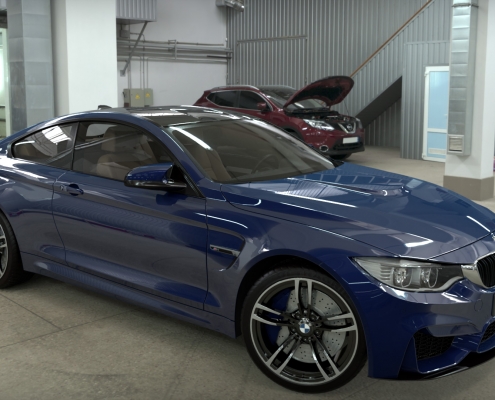 BMW Realistic Rendering with FluidRay