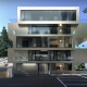 Mountain lake exterior render with FluidRay