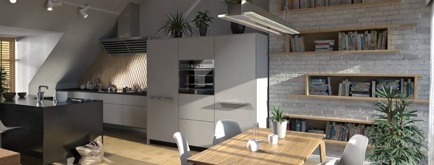 Interior render with FluidRay
